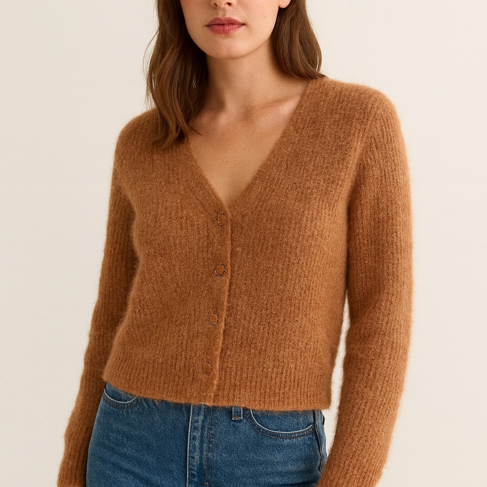 Wilfred Mohair Alpaca Brown Sweater XS NWOT 🤎🩷